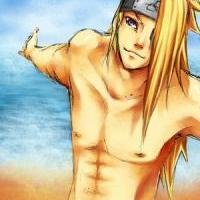 Sexy Deidara on the beach